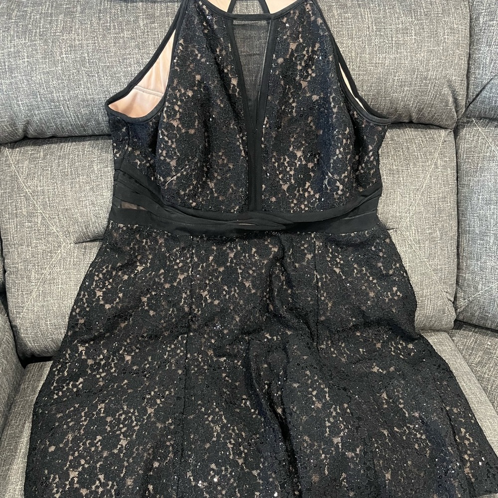 Elegant Black Lace Dress